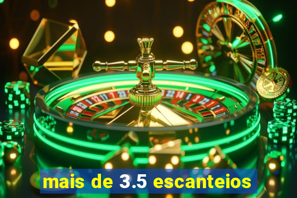 mais de 3.5 escanteios